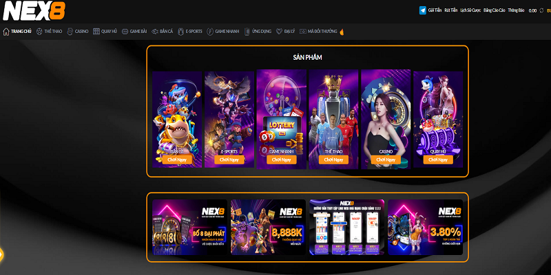 Giới thiệu chi tiết về sảnh game cá cược trực tuyến nex8vn Giới thiệu chi tiết về sảnh game cá cược trực tuyến nex8vn